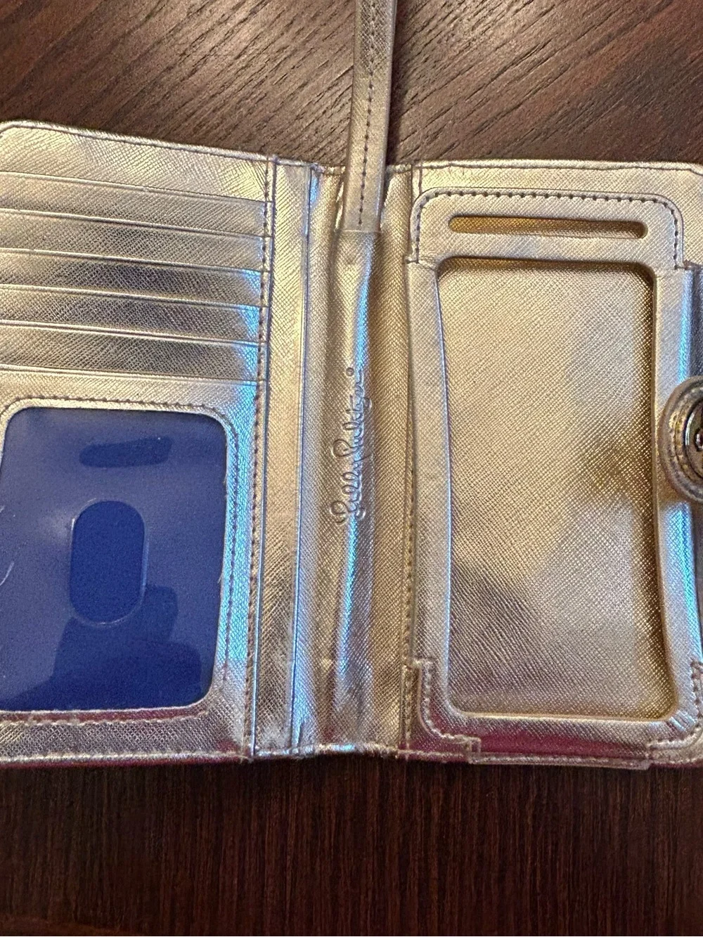 Lilly Pulitzer Wallet with Phone Pocket in a Seashell Print